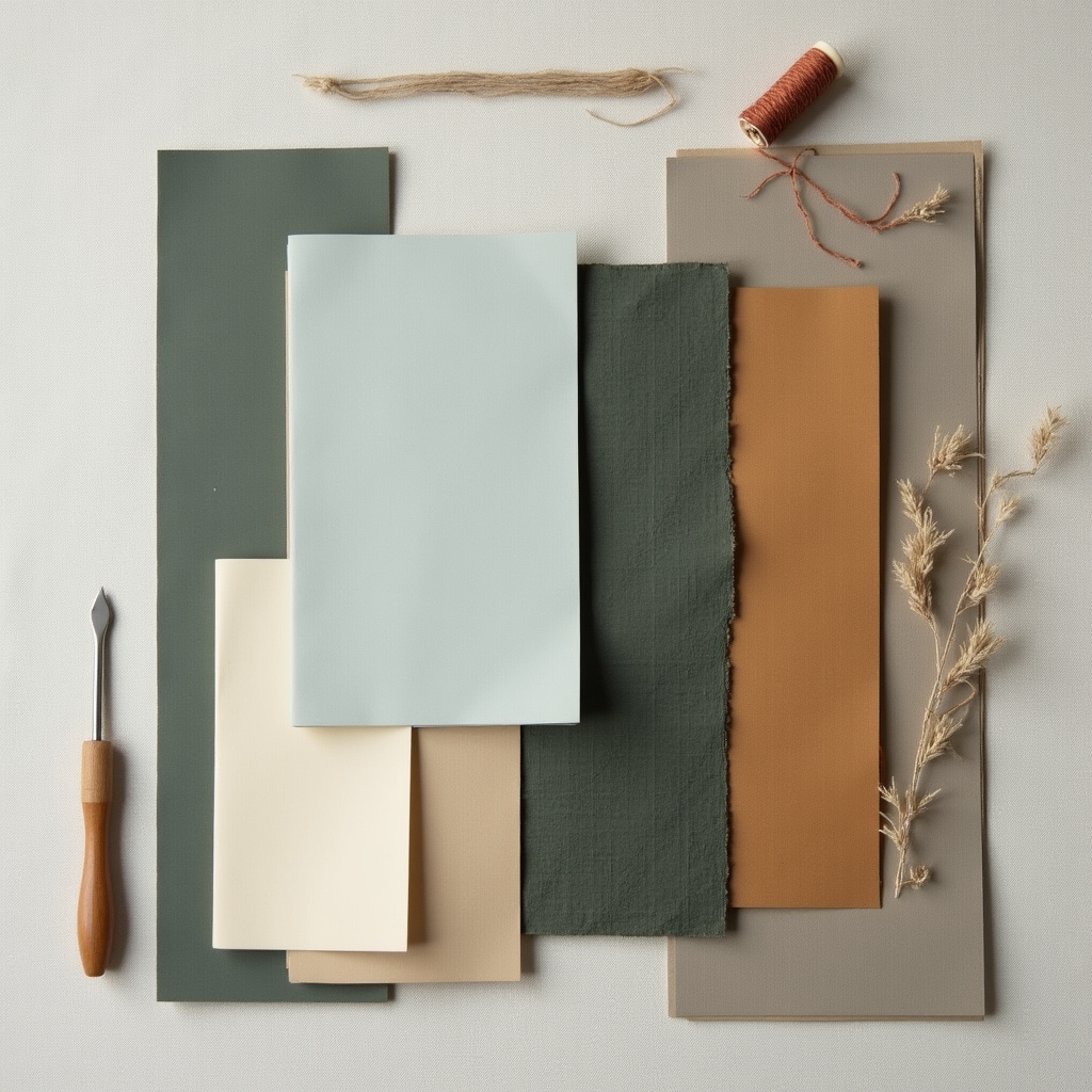 Selezione di carte pregiate e materiali per copertine di legatoria