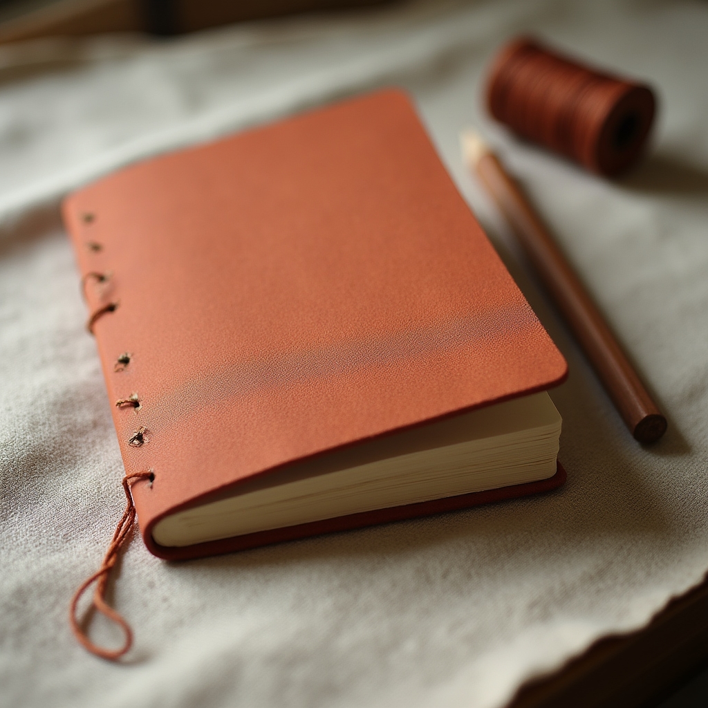 Taccuino artigianale cucito a mano con copertina rigida